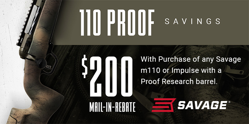 Rebate: 110 Proof Savings