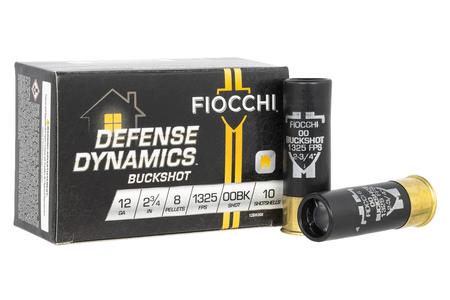 12 GAUGE 2-3/4 INCH 8 PELLET 00 BUCKSHOT DEFENSE DYNAMICS 10/BOX