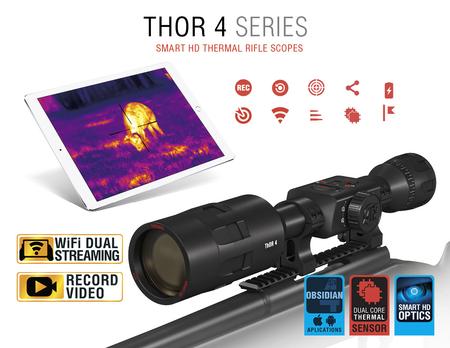 THOR 4, 2.5X-25X, 640X480 RESOLUTION THERMAL RIFLE SCOPE