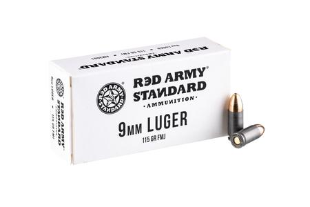 9MM 115 GR FMJ STEEL CASE 50/BOX