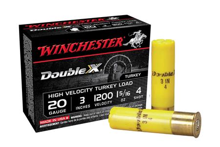 20 GAUGE 3 INCH 15/16 OZ 4 SHOT DOUBLE X TURKEY 10/BOX