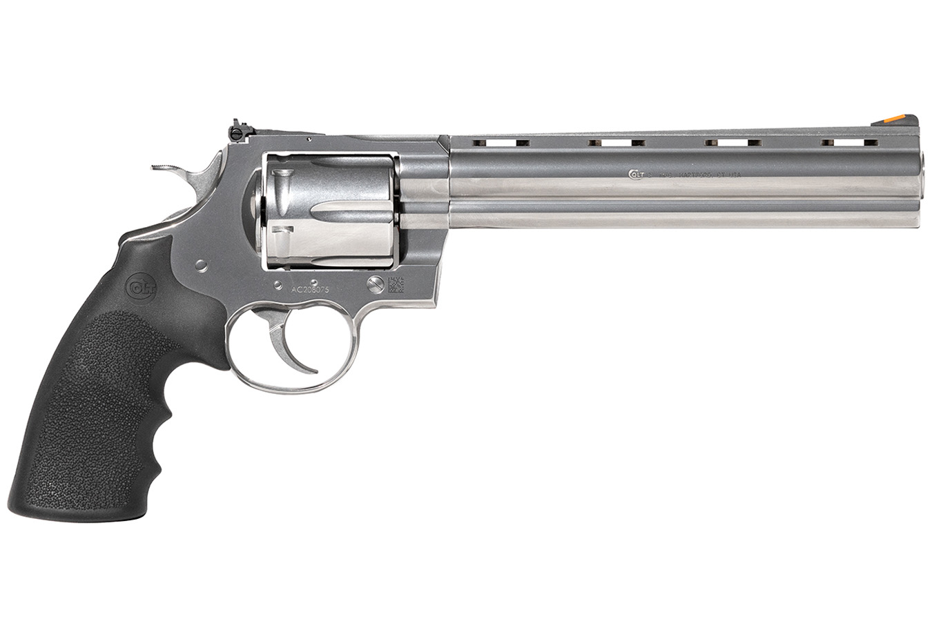 Colt Anaconda 44 Magnum DA/SA Revolver with 8 Inch Barrel and Stainless Steel Finish