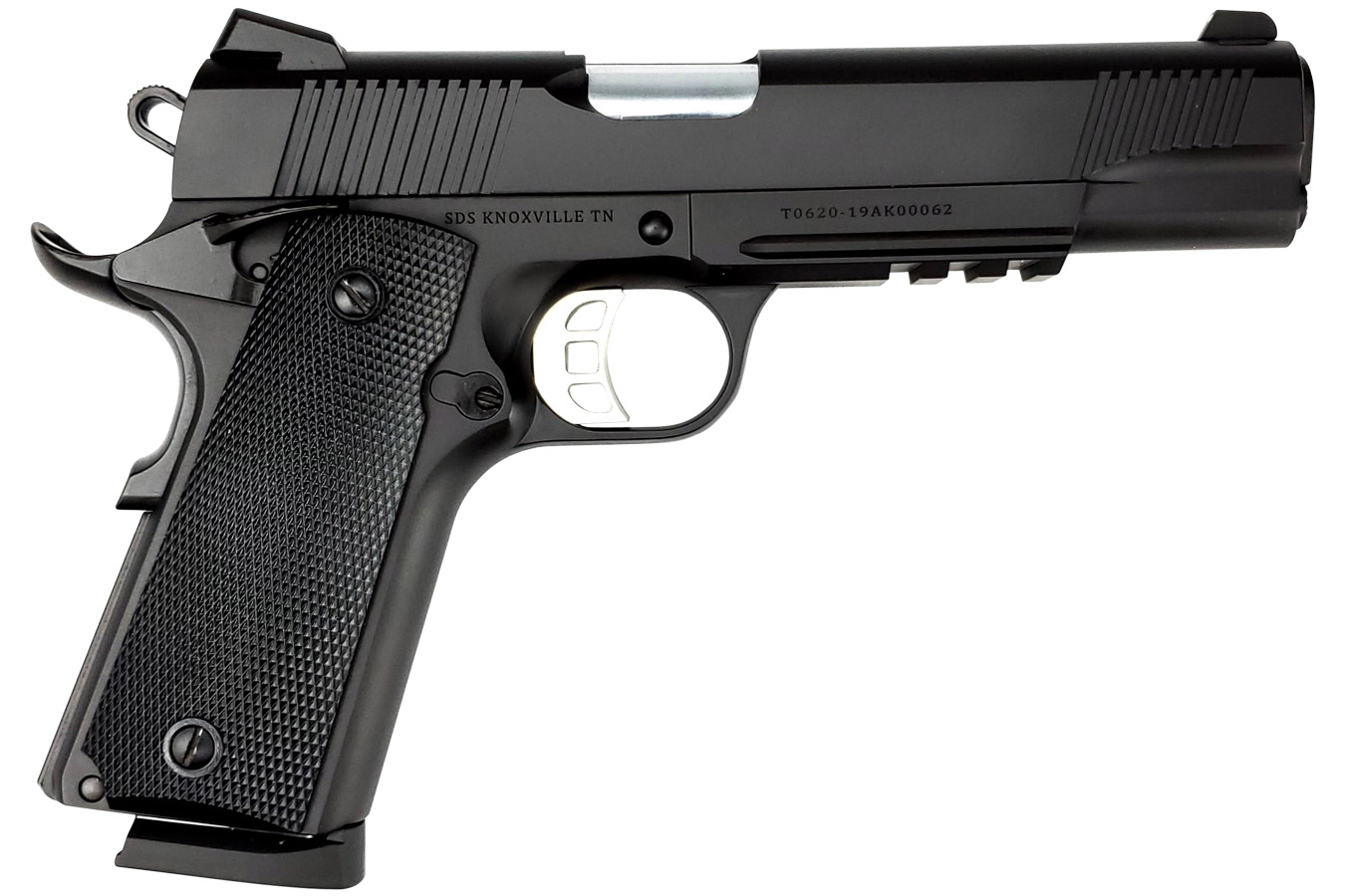 Tisas 1911 Duty 45 ACP Pistol with 5 inch Barrel and Black Cerakote Finish