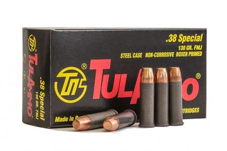 38 SPECIAL 130 GR FMJ STEEL CASE 50/BOX