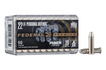 22LR 29GR PUNCH FLAT NOSE 50RNDS