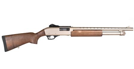 PUMP ACTION 12 SHOTGUN HEAVY DUTY RETRO-MARINE/WOOD