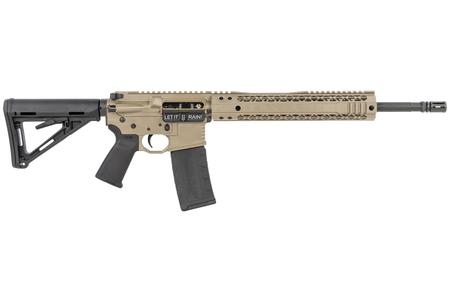 BILLET 233WYLDE SEMI AUTO RIFLE WITH 16 IN BARREL IN FDE