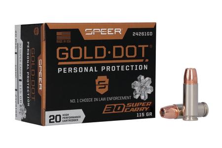 30 SUPER CARRY 115GR GOLD DOT HOLLOW POINT