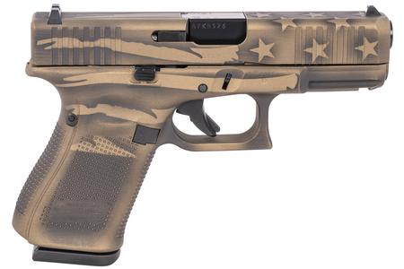 19GEN5 COMPACT 9MM 4.02`  BATTLE WORN FLAG