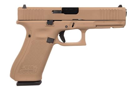 GEN 5 G17 9MM 4.49 INCH BBL FDE CERAKOTE FINISH 17 RND MAG