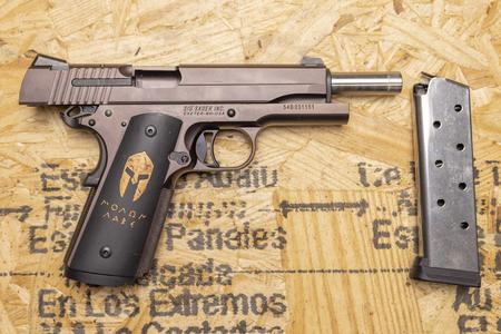 1911 SPARTAN 45 ACP POLICE TRADE-IN PISTOL WITH MOLON LABE SLIDE