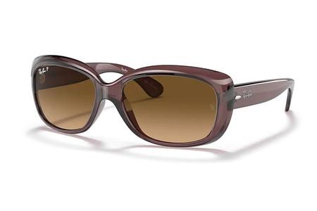 JACKIE OHH TRANSPARENT DARK BROWN W/BROWN GRADIENT POLARIZED LENSES