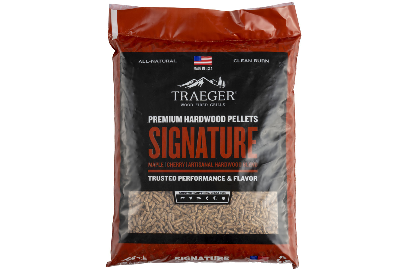 Traeger Grills Signature Blend Hardwood Pellets 20lb Bag