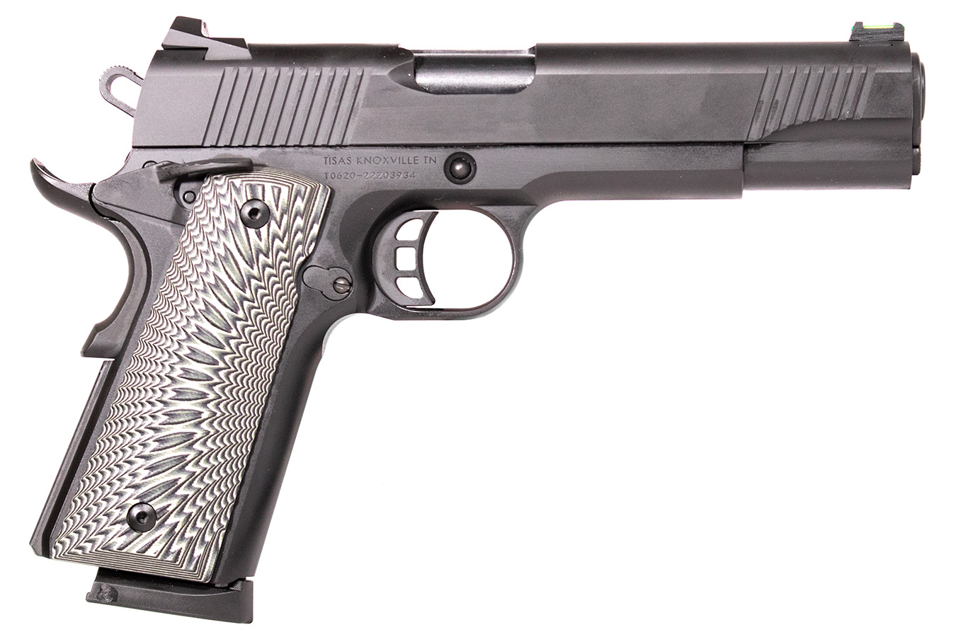 Tisas 1911 Duty B45 45 ACP Full-Size Pistol with Black Cerakote Finish and G10 Target