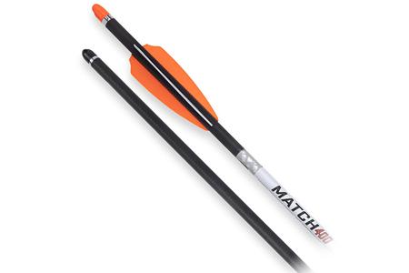 MATCH 400 ALPHA-NOCK CARBON ARROWS, 20`, .004`