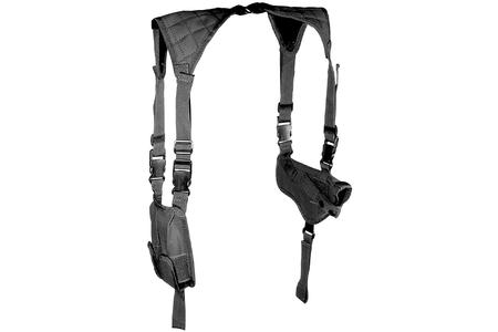 LAW ENFORCEMENT HORIZONTAL SHOULDER HOLSTER, BLACK