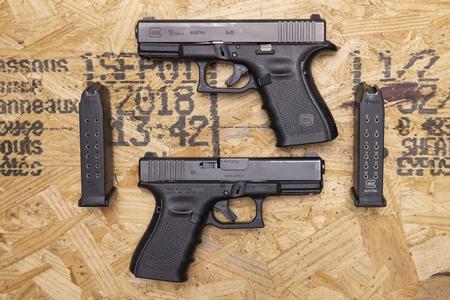 19 GEN4 9MM POLICE TRADE-IN PISTOL WITH NIGHT SIGHTS FAIR