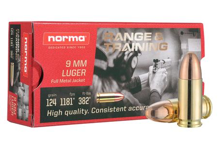 RANGE AND TRAINING 9MM 124 GR FMJ 50/BOX