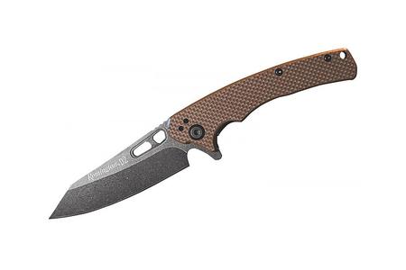 EDC CAPING G10 TAN HANDLE FOLDING KNIFE