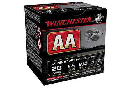 AA SPORTING CLAYS 28GA 2.75` 3/4OZ 8SHOT 25RNDS