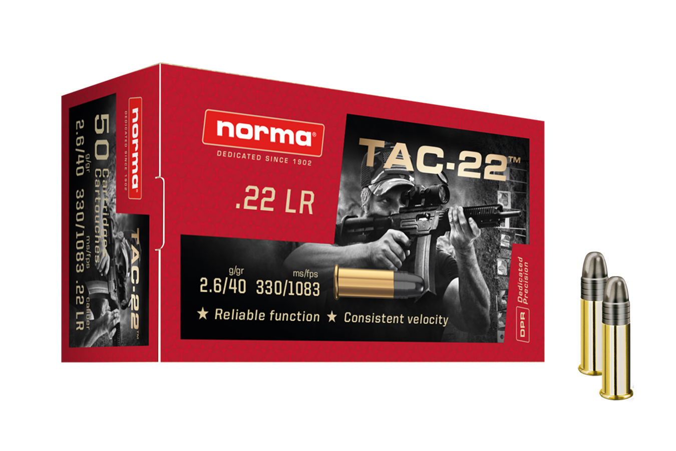 Norma 22 LR 40 gr LRN TAC-22 50/Box