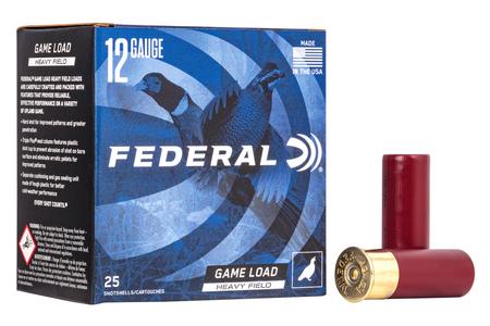 12 GA 2-3/4 IN 3-1/4 DE 1-1/4 OZ 5 GAME-SHOK HEAVY FIELD