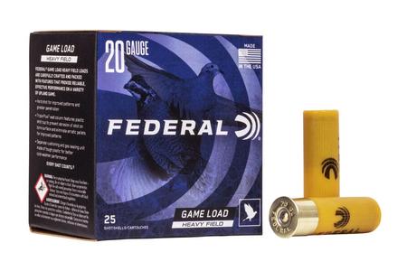 20 GA 2-3/4 IN 2-1/2 DE 1 OZ 6 GAME-SHOK HEAVY FIELD