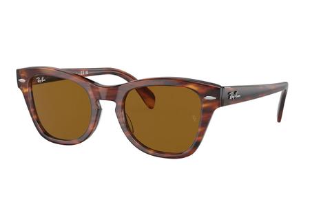 STRIPED HAVANA W/BROWN LENSES 