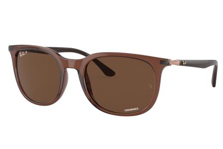 TRANSPARENT BROWN W/POLARIZED BROWN LENSES 