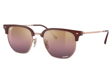 NEW CLUBMASTER BORDEAUX ON ROSE GOLD W/POLAR WINE LENSES 