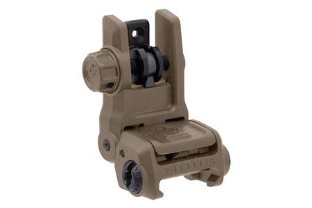 MBUS3 REAR SIGHT FLIP UP FDE AR-15 AR-10 M4 M16