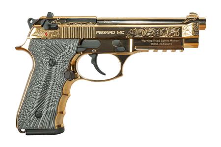 REGARD MC DELUXE 9MM GOLD PLATED PISTOL