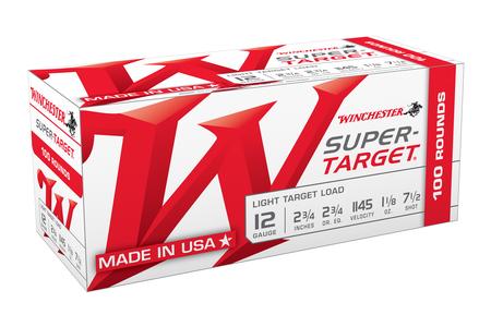 12 GA 2-3/4` #7.5 SUPER-TARGET LIGHT TARGET 1-1/8 OZ