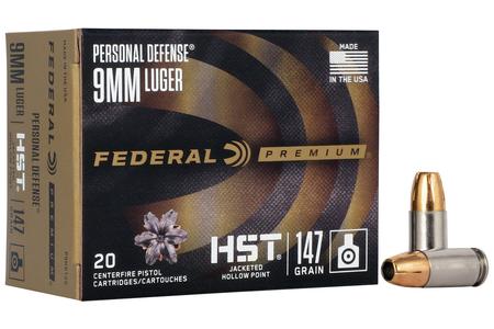 9MM 147 GR HST JHP PERSONAL DEFENSE