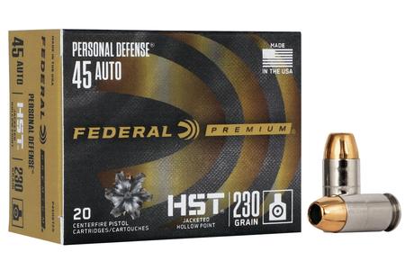 45 AUTO 230 GR HST JHP PRESONAL DEFENSE