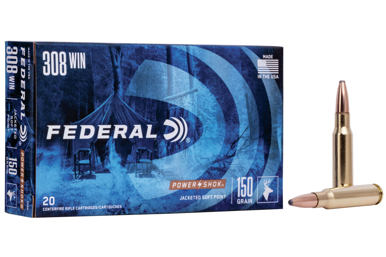 Federal 308 Win 150 gr SP Power-Shok 20/Box