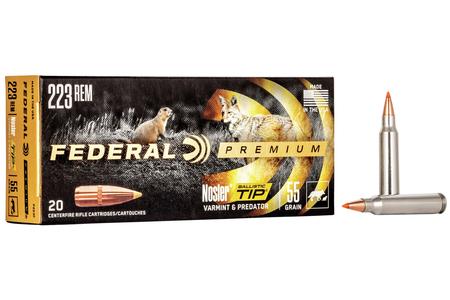 223 REM 55 GR NOSLER BALLISTIC TIP VITAL-SHOK