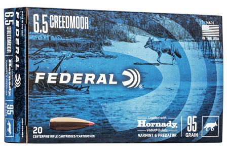 6.5 CREEDMOOR 95 GR HORNADY V-MAX