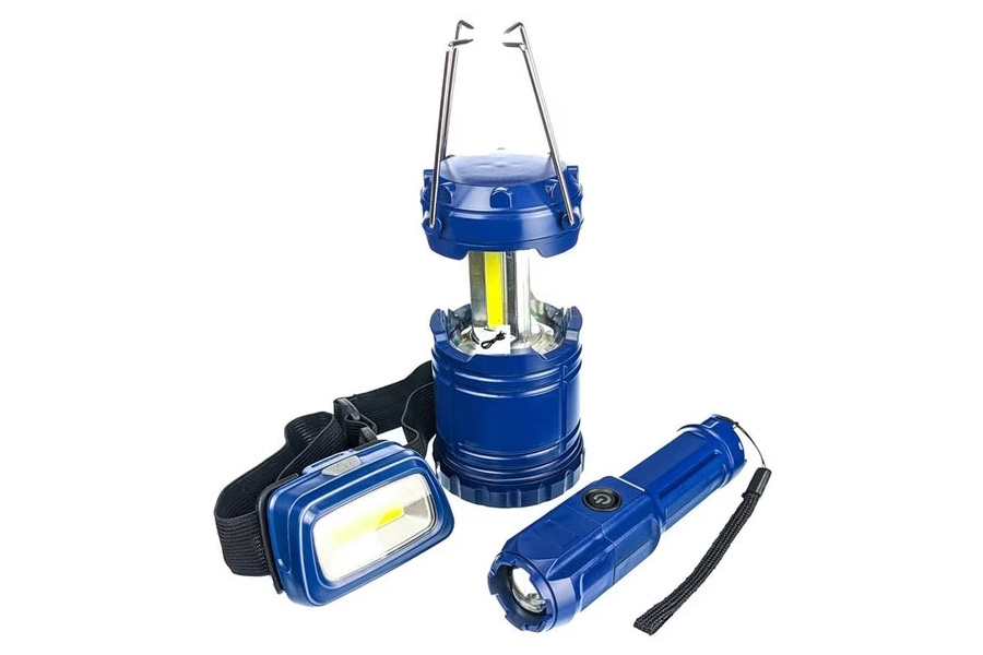 Sona Enterprises Camping Light Set 3 Piece Blue