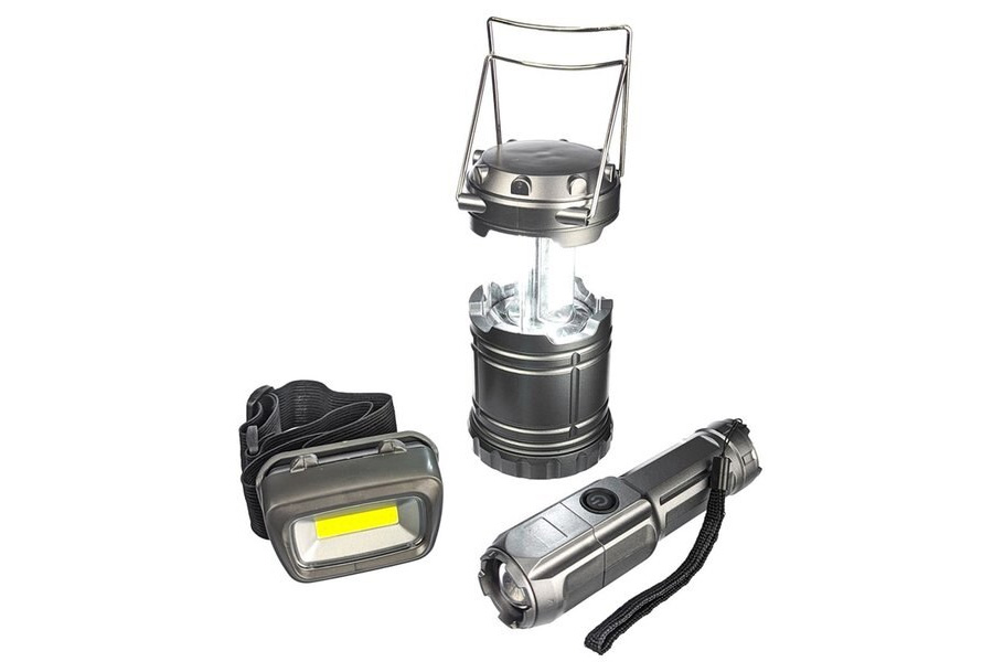 SONA ENTERPRISES 3PC TITANIUM CAMPING LIGHT SET