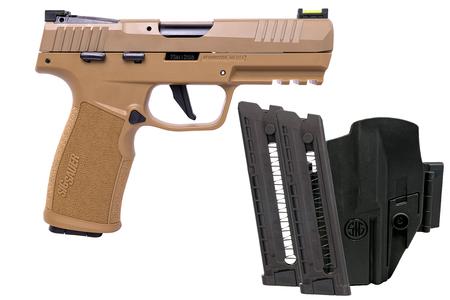 P322 22LR 4` BARREL COYOTE SAO 3-20RND MAGS, HOLSTER