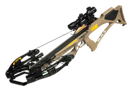 VIKING X430 CROSSBOW, SAND, W/4X32 IL SCOPE, QUIVER, 3 BOLTS, CRANK, S