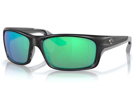 JOSE PRO MATTE BLACK WITH GREEN MIRROR GLASS LENSES