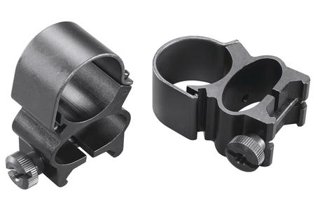 SEE-THRU SCOPE MOUNT/RING COMBO MATTE BLACK STEEL 1 INCH TUBE DETACHABLE WEAVER 