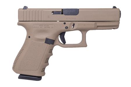 GEN 3 G19 9MM 4.02 IN BBL FDE FINISH 15 RD MAG