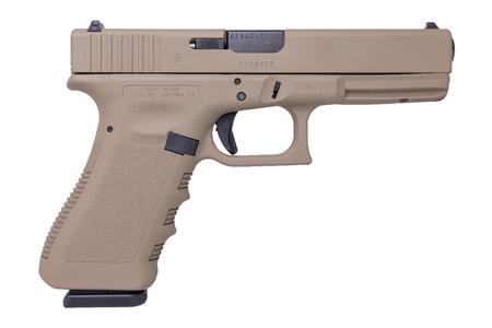 GEN 3 G17 9MM 4.48 IN BBL FDE FINISH 17 RD MAG