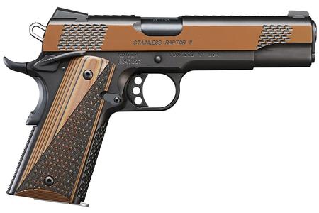 RAPTOR II 45 ACP 5 IN BBL BLACK TRU-TAN FINISH