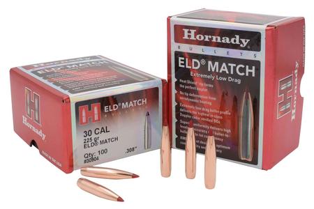 30 CAL 225 GRAIN ELD MATCH 100/BOX