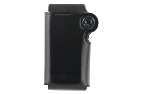 SMC MAG CASE SINGLE BLACK LEATHER BELT CLIP