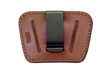 BELT SLIDE IWB/OWB TAN LEATHER BELT CLIP/SLIDE